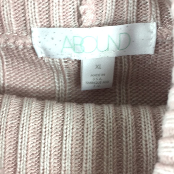 New Abound Pink Turtleneck Sweater Womens Size XL Pink Salmon Ribbed - Picture 3 of 5